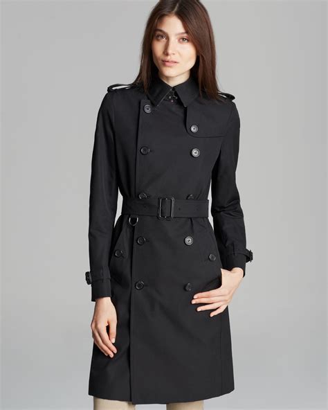 burberry black lace trench coat|Burberry kensington trench coat black.